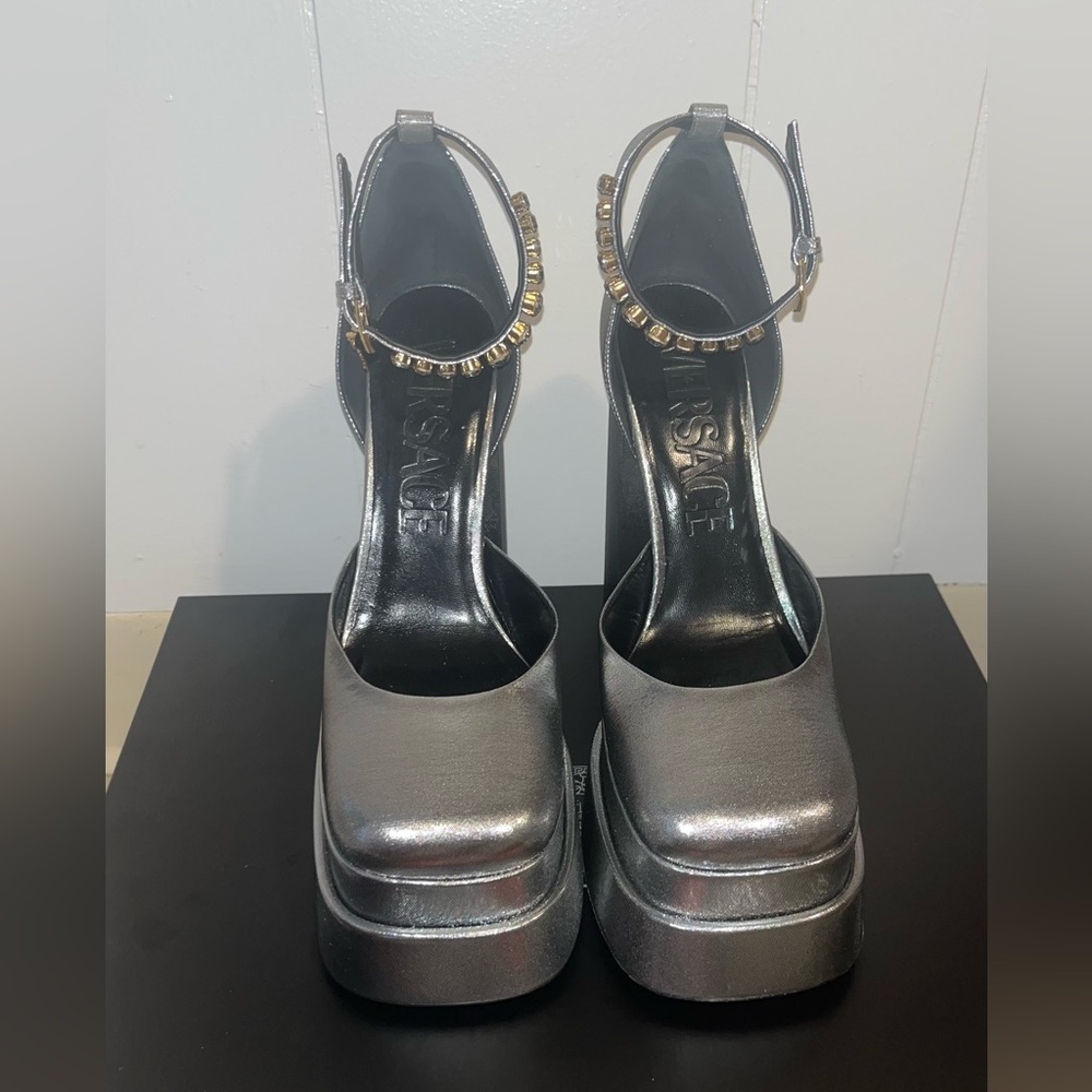 Versace Silver Platforms - image 2